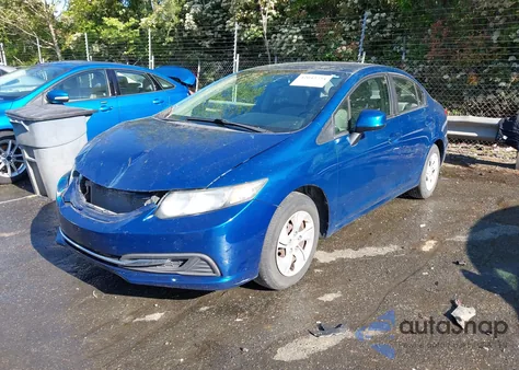 2013 Honda Civic Lx из США, поврежденный, VIN 2HGFB2F50DH549610